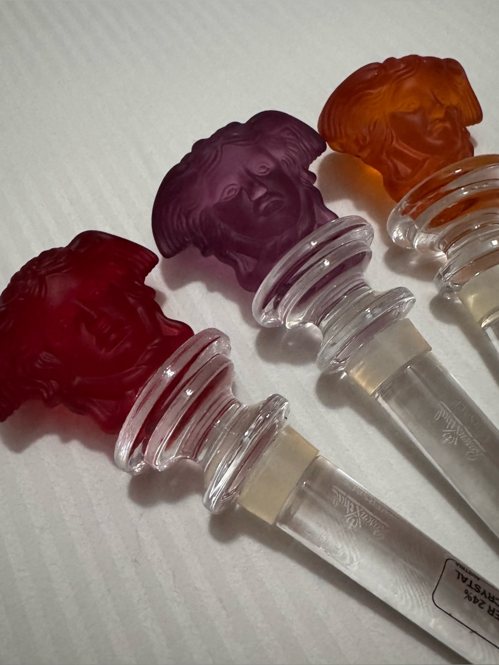 Versace Crystal Bottle Stopper Set